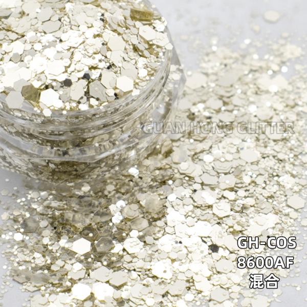 Party Makeup Iridescent Face Glitter Hexagon Titanium Ceramic Loose Cosmetic Glitter