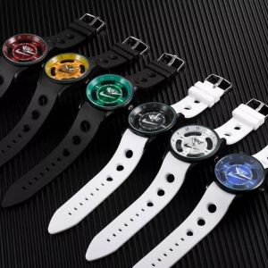 Customized CNC Machining Watch Parts Men Silicone Watch 230mm Band Length
