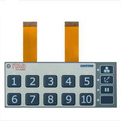 Embedded LED PET Circuit Membrane Switch Dust Proof Flexible FPC