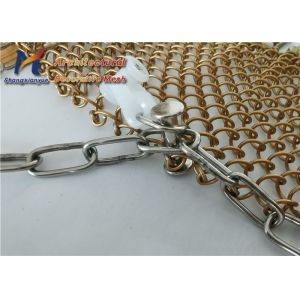 Restaurant Coil Drapery Mesh 6mm 1.0mm Aluminum Wire Mesh Panels