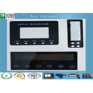 0.2mm Thickness PC or Acrylic overlay Fast Response Capability Membrane Switch