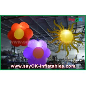 Oxford cloth Inflatable Lighting Decoration / Lighting Inflatable flower For