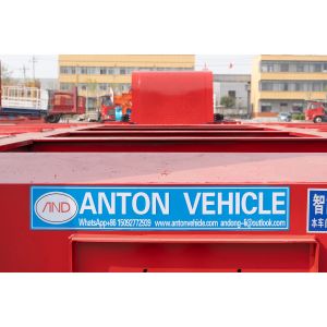 3axle 80ton Heavy Duty Gooseneck Hydraulic Ramp Lowbed Trailer with Customizatio