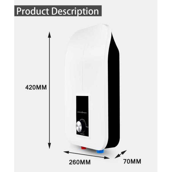 Home Tankless Instant Water Heater IP25 Waterproof Wall Mounted Water Heater