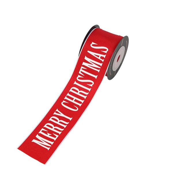 Merry Christmas 2 1/2 Inch Glitter Mesh Ribbon With Wired Edges For Christmas Decoration Glitter Ribbon