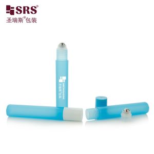 RPP-15ML Semi-Transparent Baby Blue Frosted Plastic Roller Applicator Cylinder