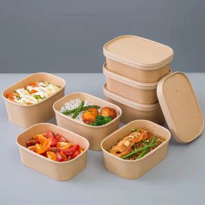 500ml Biodegradable Disposable Lunch Box For Food