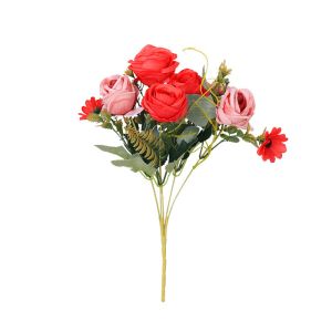 European style simulation rolled edge rose wedding bouquet, wedding photography