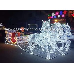 China christmas horse lighted carriage on sale