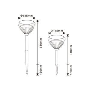 Durable Garden Solar Outdoor Lawn Lights Water Resistant 3000k 6000k