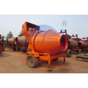 Quiet Self Loading Mobile JZC300 Concrete Mixer, Smooth Operation 2 Yard