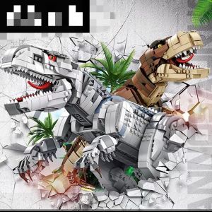 Panrose 611001 Building Blocks Puzzle Brain Dinosaur Series Large Tyrannosaurus