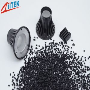 black 150℃ Nylon Heat Sinking Thermal Conductive Plastic TCP 300PS-01PA , 0.8W
