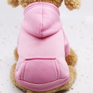 0.1kg Pets Wearing Clothes Blank Woven Logo Puppy Pet Fleece Plain