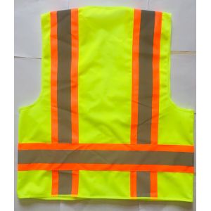 120 Grams Reflective Safety Vest Highway High Visibility Vest With Pockets