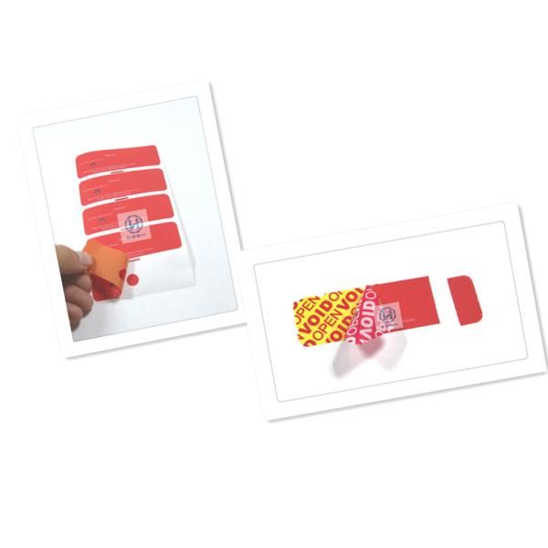 Russia Water Meter Magnetic Security Labels For Security Stickers