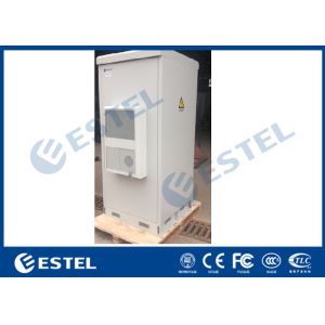 Quality Double Wall IP55 Outdoor Telecom Cabinet Floor Mount Waterproof Three Point Lock for sale