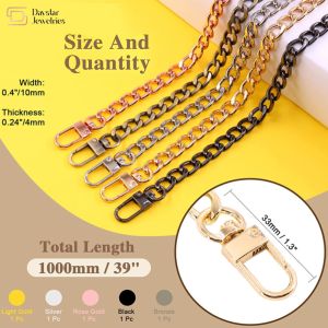 Purse Chain Handbag Crossbody Shoulder Metal Chain Strap With Buckle