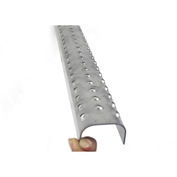 Galvanized Perforated Safety Ladder Rung Anti-Slip Metal Tread