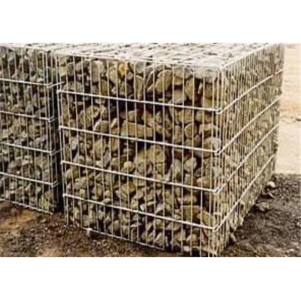 75x75MM Opening Welded Wire Gabions Mesh For Garden Decoration Wall