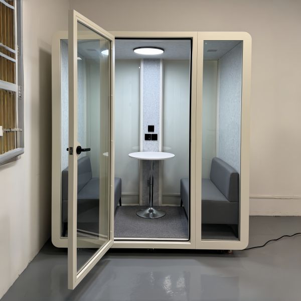 K212 Portable Soundproof Phone Booth with 35±5dB Sound Insulation and 7-Layer Acoustic Structure for Office Pod