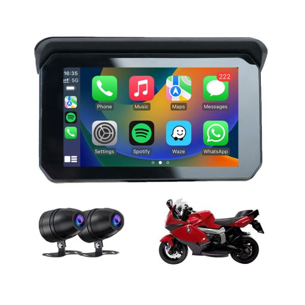 Universal Year Waterproof Motorcycle Carplay GPS Navigator with 5 inch IPS HD
