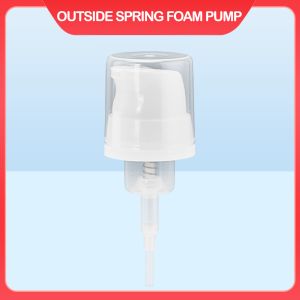Mini Bottle 30mm Foam Pump Method Of Lock With Clear Overcap Minin Bottle Head