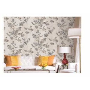 China Waterproof PVC Vinyl Wallpaper European Flower Design Fashion Style on sale