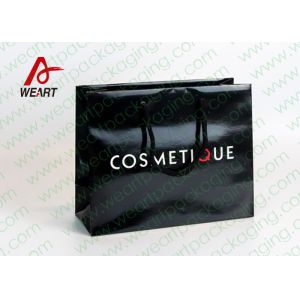 Personalized Kraft Paper Gift Bags With Ribbon Handle Embossing Surface