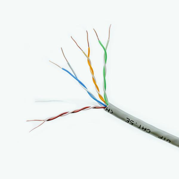 Buy Cat5e Lan Cable 4 Pair 24awg Unshielded Copper Wire Ethernet at wholesale prices