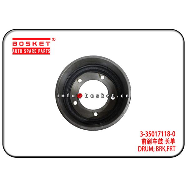 Buy 3-35017118-0 3350171180 Front Brake Drum Suitable for ISUZU 4KH1 NPR at wholesale prices