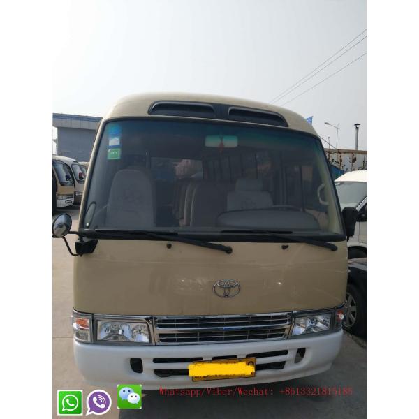 Buy Used Toyota Coaster Bus Brown Color Popular  Cheap Sale Gas/Petrol/Diesel Engine 30 Seater LHD Steering Position at wholesale prices
