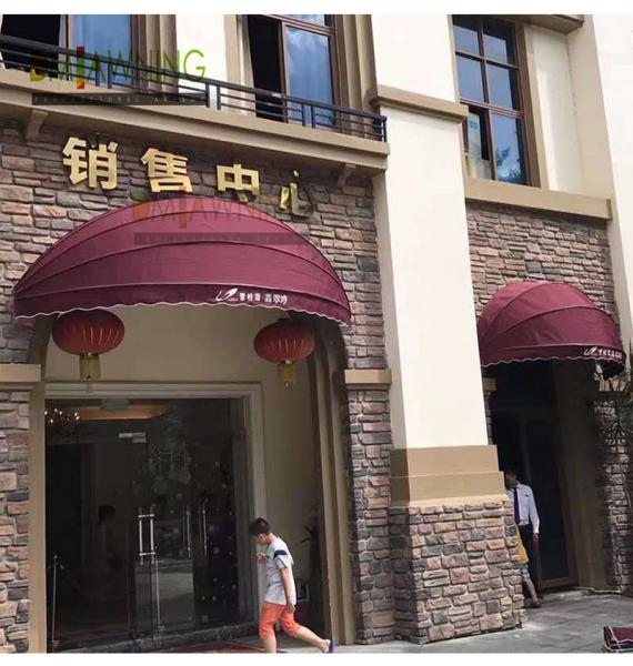 Commercial Folding European French Style Awnings Half Round Awning