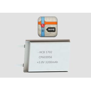 Quality CP603956 Non Rechargeable 3200mAh 3V Lithium Pouch Cell for sale