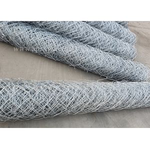 Hot Galvanized / Pvc Coated Mesh Gabion Baskets Stone Filled River Protect