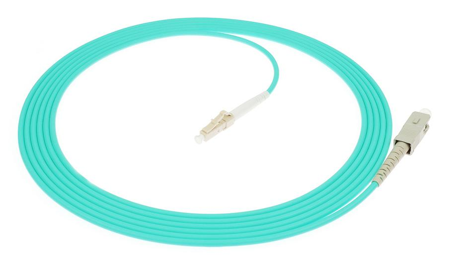 China LC-SC Simplex Fiber Optic Patch Cord PVC/LSZH/TPU SM/MM on sale