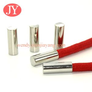 High quality plain shoelace aglets, custom logo metal aglets for sale