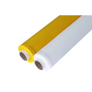 Tear Resistant Polyester Screen Printing Mesh White / Yellow / Black