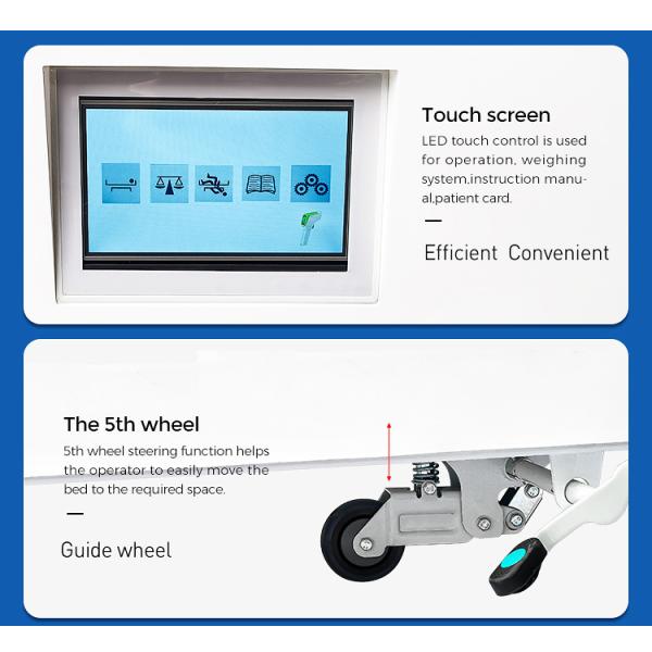 YA-D8-2 Lateral Tilting Multifunction Electric Hospital Bed With Tactile Membrane Control