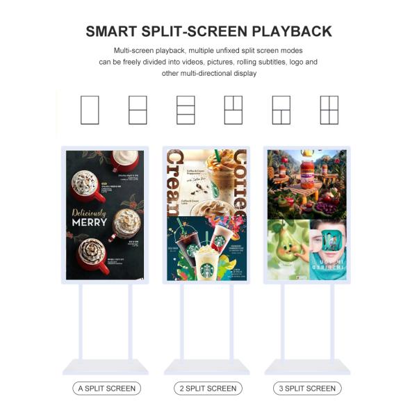 65 Inch Digital Signage Window Display Waterproof Dustproof For Supermarket