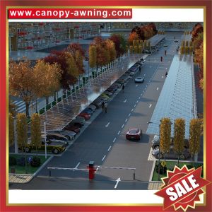 high quality outdoor cantilever polycarbonate aluminum parking bouble cars