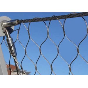 China Architectural Decorative Rope Mesh Woven Type / Ferrule Type CE Certificated on sale