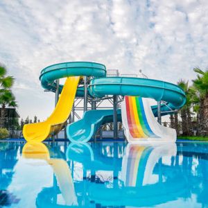 Commercial Water Park Equipment Fiberglass Slide Tube For Adult