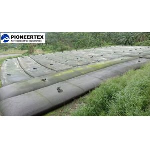 PP WOVEN GEOTEXTILE BAG IN CONTAINER SHAPE FOR DEWATERING / Dewatering