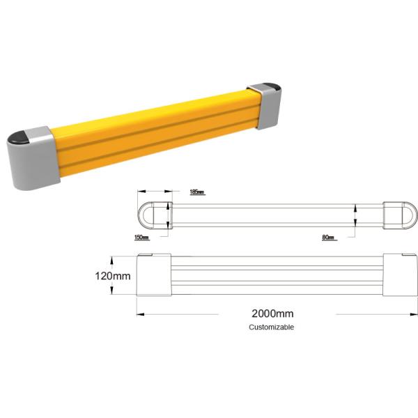 Polymer Ground Safety Barrier Warehouse Safety Barrier Traffic Guardrails