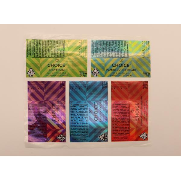 Buy Holographic Laser Paper Sticker with 4C PMS Printing FSC certificate at wholesale prices