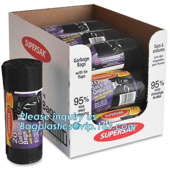 Biodegradable Compostable 13 Gallon Trash Bags Large Tall Kicthen Drawstring