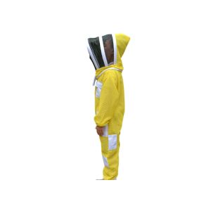 Children Yellow Color Three Layer Ventilated Beekeeping Protective Clothing Bee