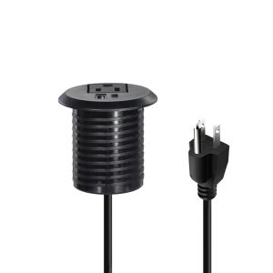 50mm Round Electrical Plugs & us Sockets Standard Outlets with USB Charging Type-C Port