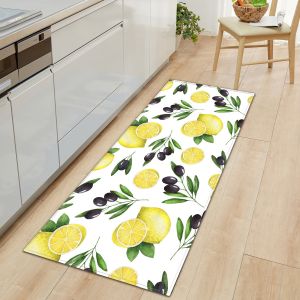 Modern Personalized Kitchen Floor Mats Long Strip Kitchen Carpet Runner